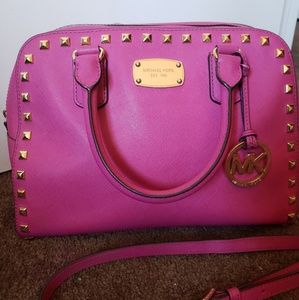 Michael Kors hot pink "Sandrine" handbag